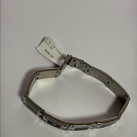 Silver and Black Bracelet